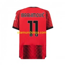 Camisola AC Milan Ibrahimović 11 Homem Equipamento Primeiro 2023-2024 Manga Curta